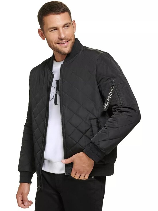 Calvin Klein Collection Other - Calvin Klein Men's Quilted Baseball Jacket with Rib-Knit Trim New with tags!